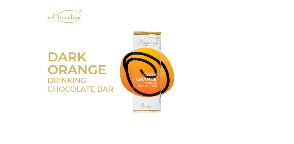 reChocolize Dark Orange - Drinking Chocolate Bar